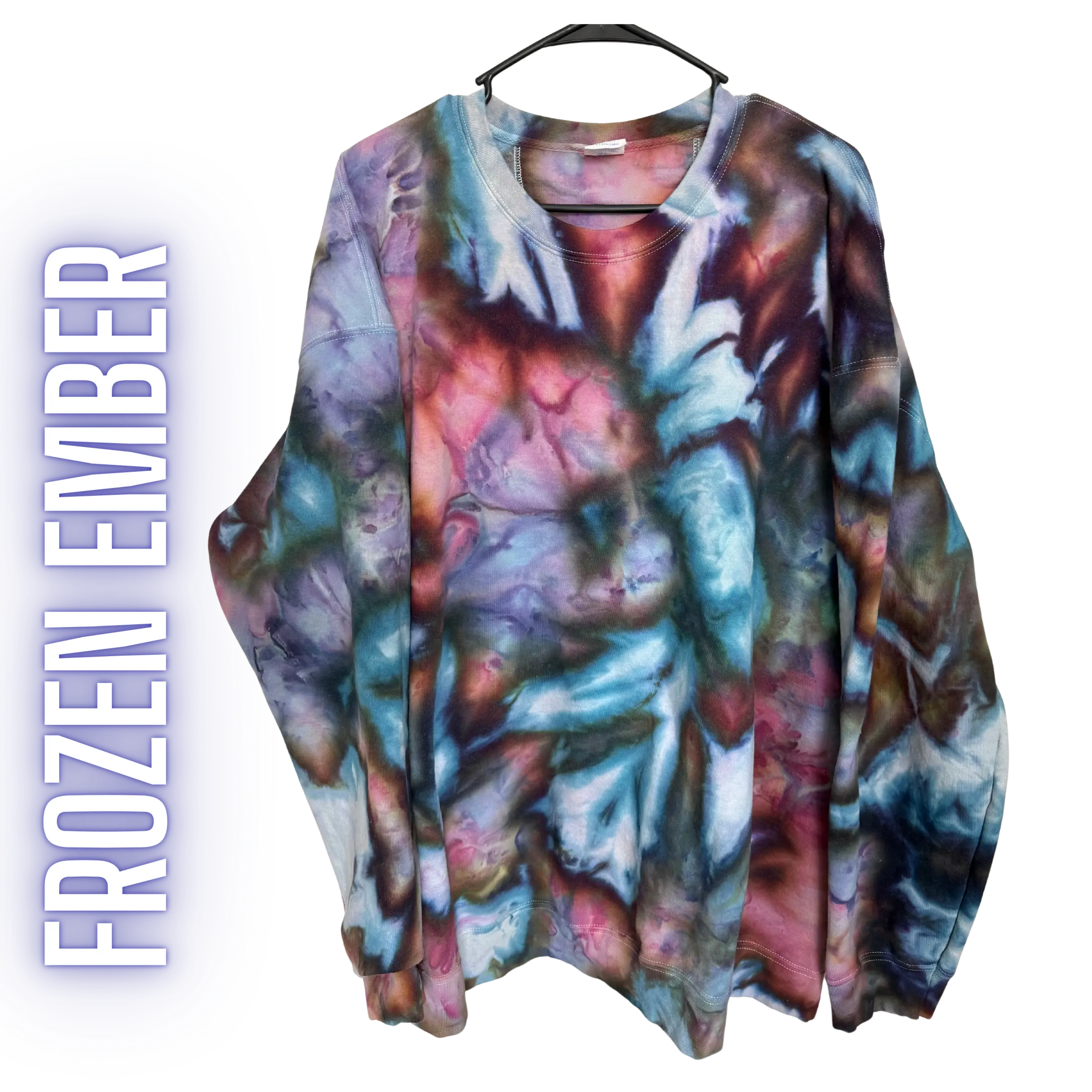 [Seasonal] Unisex Tie Dye Sweater or Hoodie - Frozen Ember