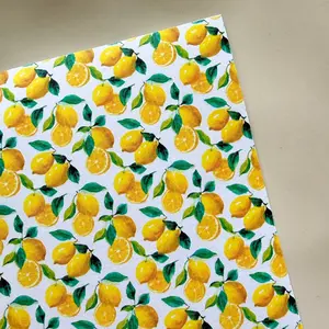 Polymer Clay Transfer Sheet – Water-Soluble, Jewelry Making, Earring Design, Seamless Pattern, Clay Tools - Lemons 1