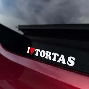 I Heart Tortas Window Vinyl Decal Sticker