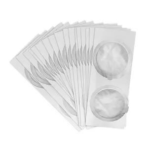 100PCS 62MM Reusable Refillable Aluminium Silver Disposable Coffee Capsule Seals, Foils, Cream Foam Filter Lid Stickers for Nespresso Vertuo