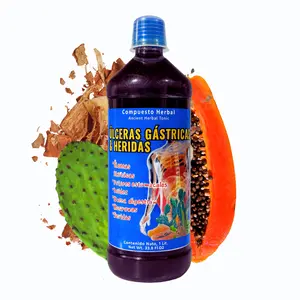 New Tonico Viral Digestive Support- Cuachalalate + Papaya + Nopal Cactus - Juice Tonic- Jugo Tonico Premium Para Digestion -   de 1 litro (33.3Fl Oz)