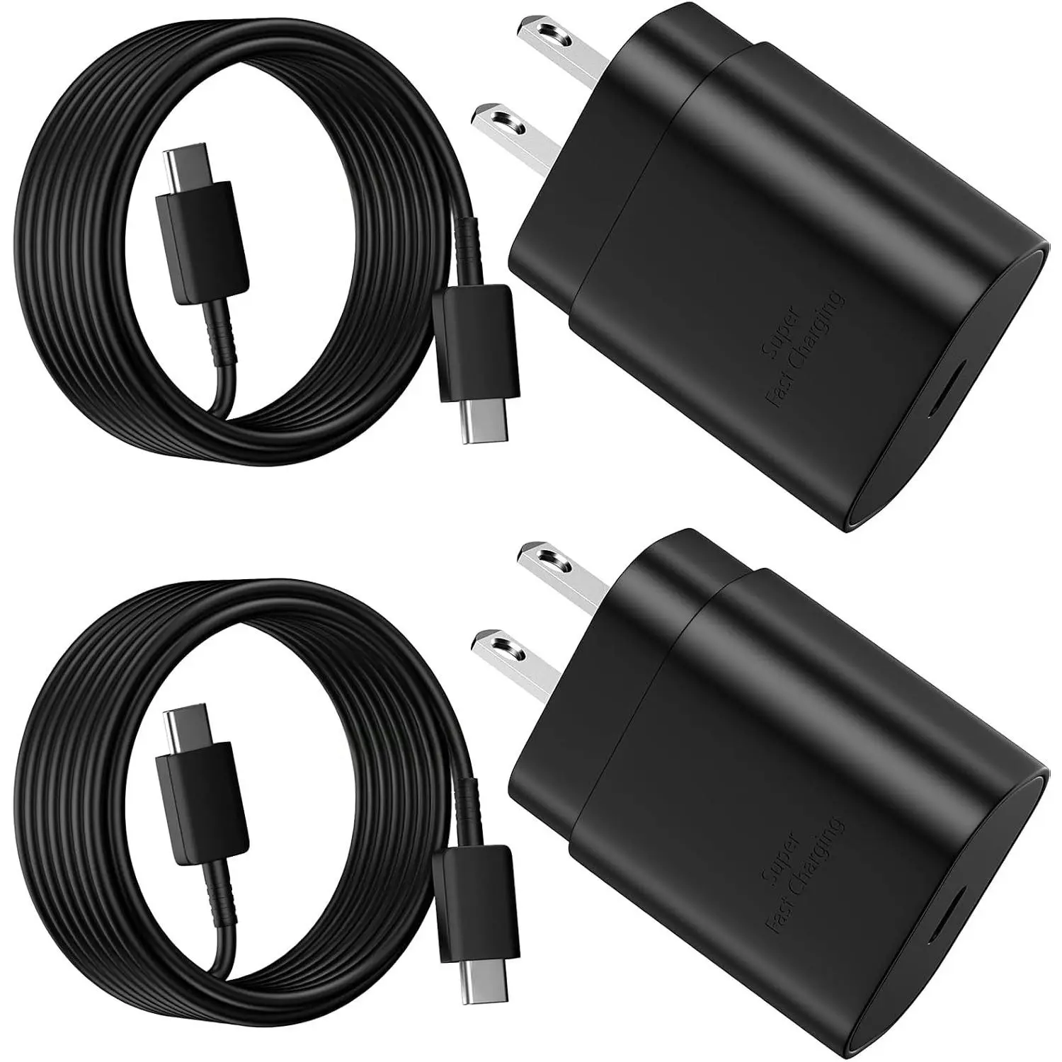 25W Super Fast Charger USB C Phone Charger With 6.6FT C Type Cord for Samsung Galaxy S25/S25 Ultra/S25+/S24/S24 Ultra/S24+/S23 Ultra/S23/s22/S21/S20/Note 20/10 Type C Charging Fast Charging Solution