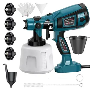 4 Nozzles 3 Patterns,Adjustable Spray Width Knob,Paint Sprayer 1000W High Power Electric Spray Paint,1400ML Container,Easy to Clean for Paint Sprayer for Furniture Garder Chairs Fence Walls Door Etc.