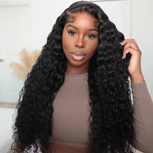 [Special Deal] OQ HAIR 32 Inch Water Wave 13x4 Lace Front Wigs Human Hair Pre Plucked Lace Frontal Wigs For Women With Baby Hair Various Styles