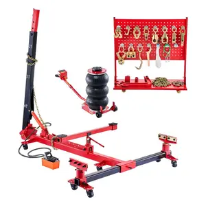 VEVOR Auto Body Frame Puller Straightener, 6T Tension Car Body Repair Equipment with 3T Airbag Jack 6000PSI Hydraulic Foot Pump, Include 16 Straightening Tools, for Auto Repair Shop Sedan SUV Pickup