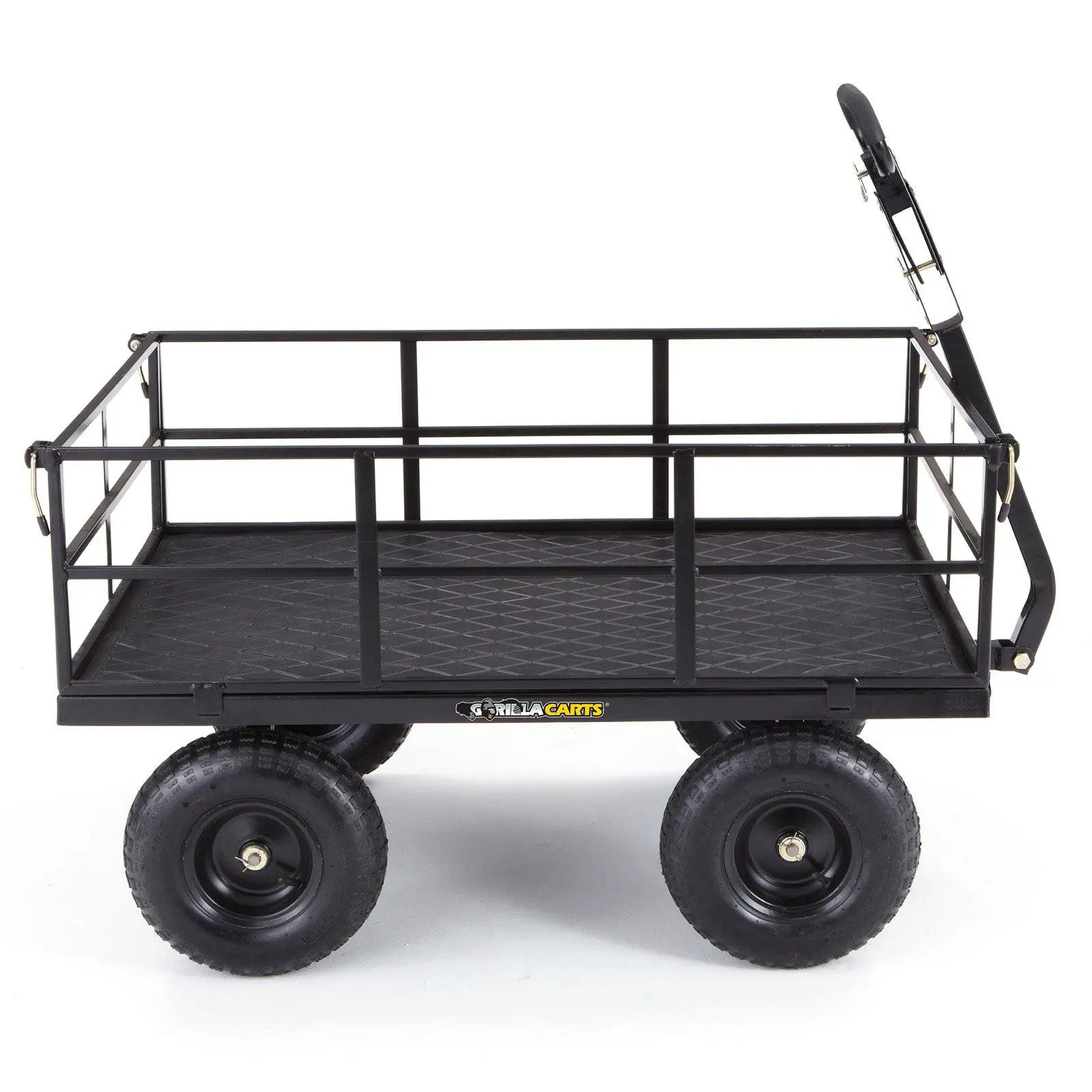 Gorilla Cart GOR1200-COM 9 Cubic Feet Heavy Duty Steel Utility Wagon Cart, Black Gorilla Cart GOR1200-COM 9 Cubic Feet Heavy Duty Steel Utility Wagon Cart, Black