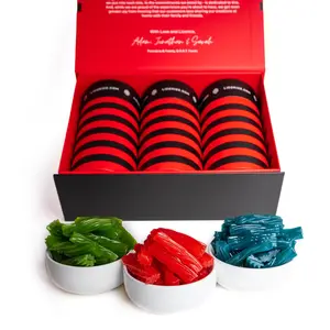 Shorties Gift Box – 3 Classic Licorice Flavors in 1 lb Tubes | Green Apple, Watermelon & Blue Raspberry Chewy Licorice Bites | Sweet, Juicy & Fun-Sized Candy in Gift-Ready Packaging | Perfect Treat for Sharing or Gifting! | Licorice.com