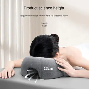 Comfortable Memory Foam Nap Pillow, Ergonomic Massage Headrest for Desk Rest & Beauty Salons, Ideal for Face Down Relaxation