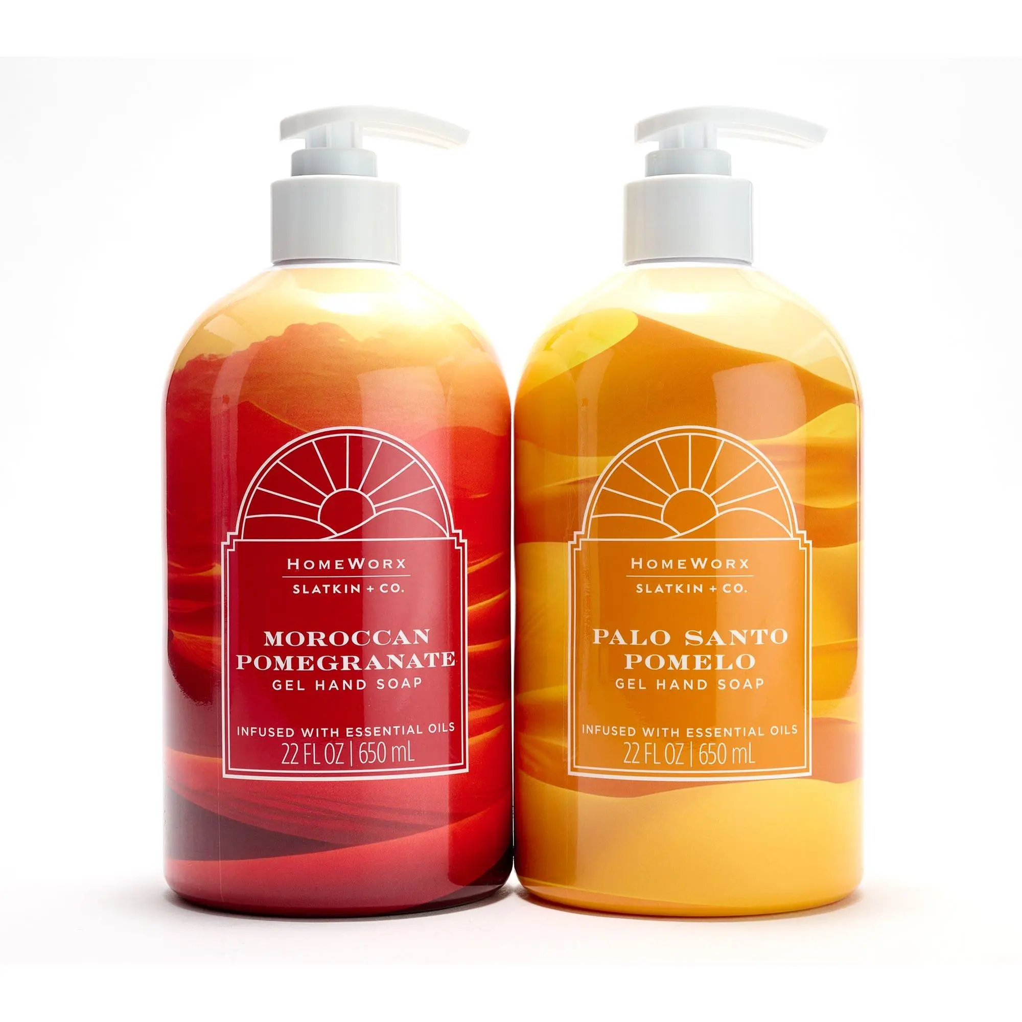 HomeWorx by Slatkin + Co. S/2 22oz Desert Oasis Soaps