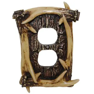 Antler Outlet Cover Wall Plate Antler Outlet Cover Wall Plate