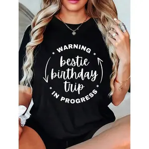 Bestie Squad Best Friend Matching Birthday Trip BFF Party T-Shirt