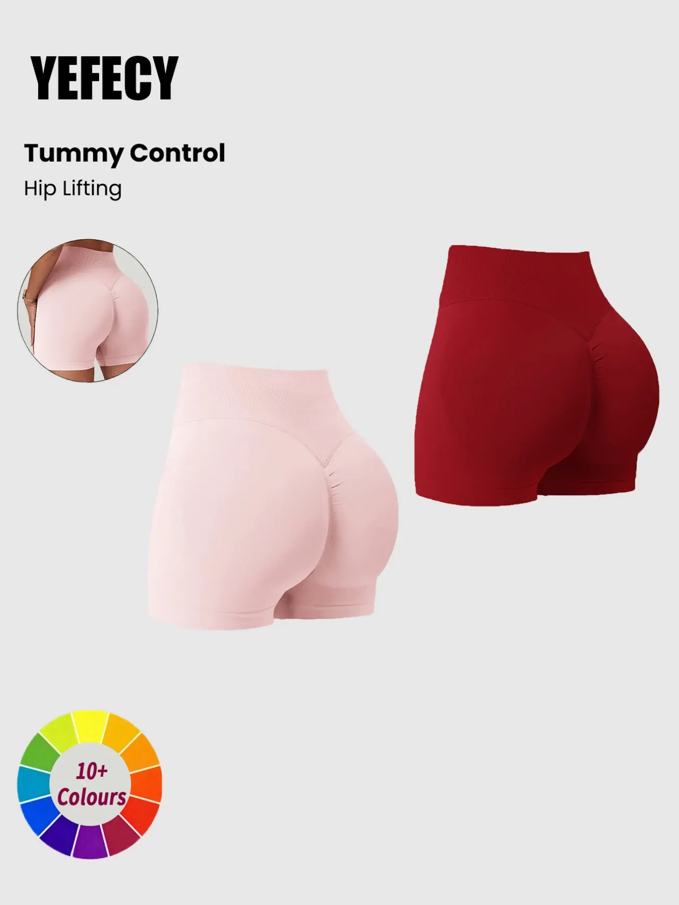 2-Pack Seamless Yoga Pants, High-Waisted Peach Butt Tight Workout Shorts, Stretchy Outdoor Fitness Apparel, Sporty Tie-Dye Design