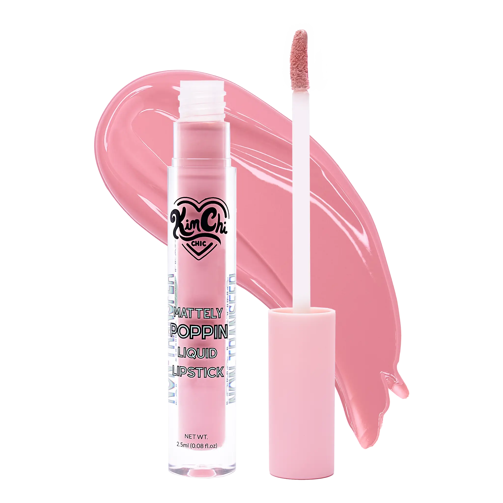 KimChi Chic Beauty Mattely Poppin Liquid Lipstick, Highly Pigmented, Long-Lasting Formula, 2.5ml (0.08 fl oz)