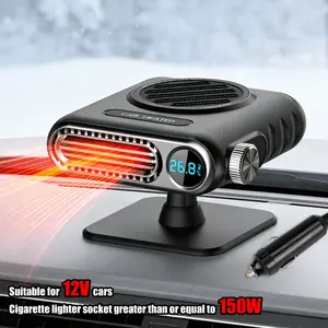 Car Windshield Heater Defogger Defroster, Fast Heating Smart Temperature Control, Overheat Protection, 3 Adjustable Temperatures, Portable, Lightweight, Compact Car Heater, Car Window Warmer