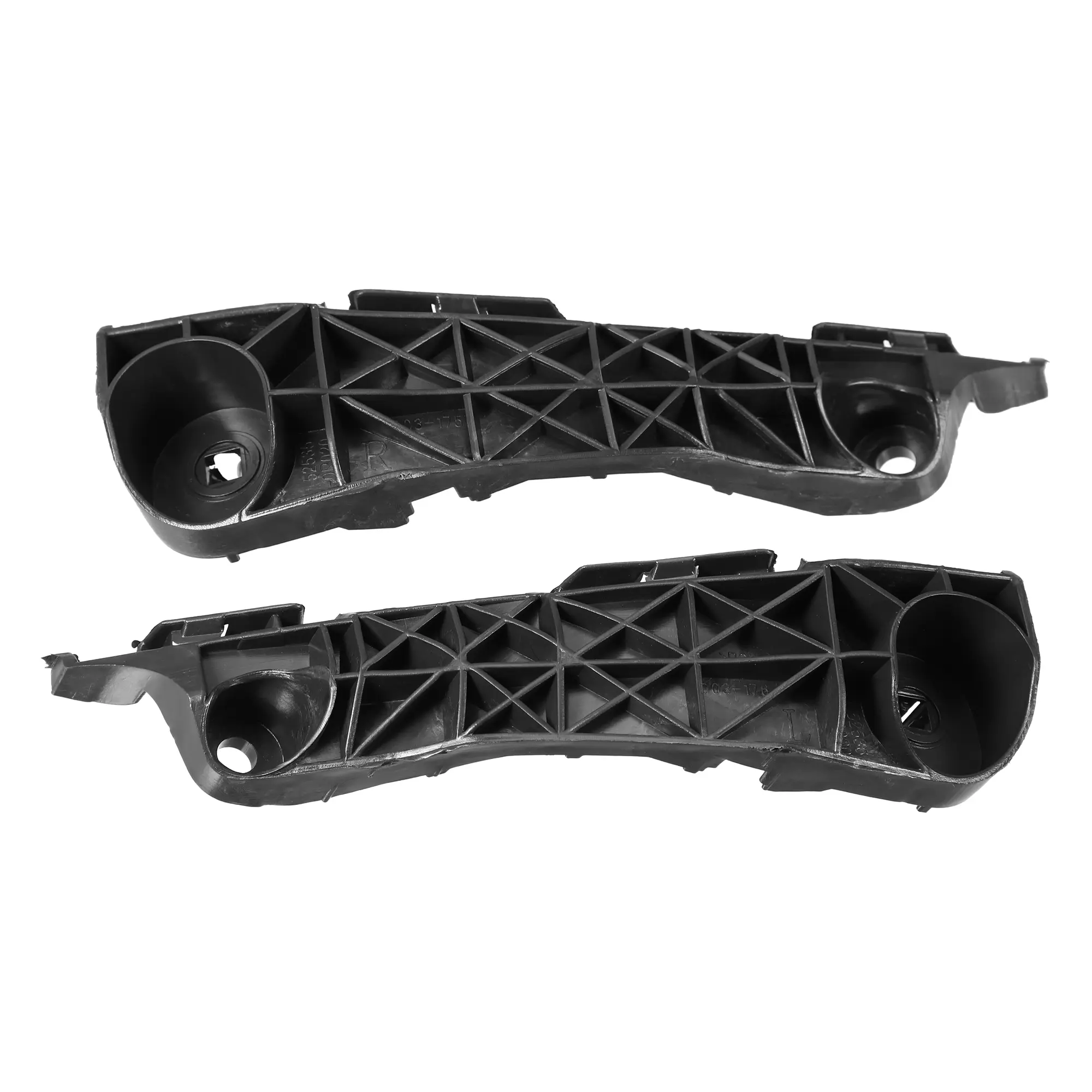 1 Pair Bumper Mounting Support Bracket Compatible for Toyota RAV4 2006-2012, Left Right Bumper Retainer Set Plastic Black