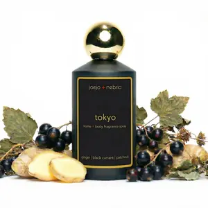 JoeJo + Nebria Tokyo Linen & Room Spray — Ginger, Black Currant & Patchouli | Luxury Home Fragrance | 100ml