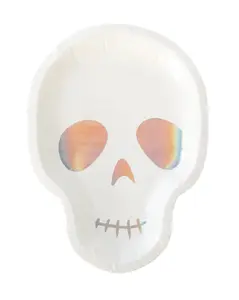 Holographic Skull Plates 8ct