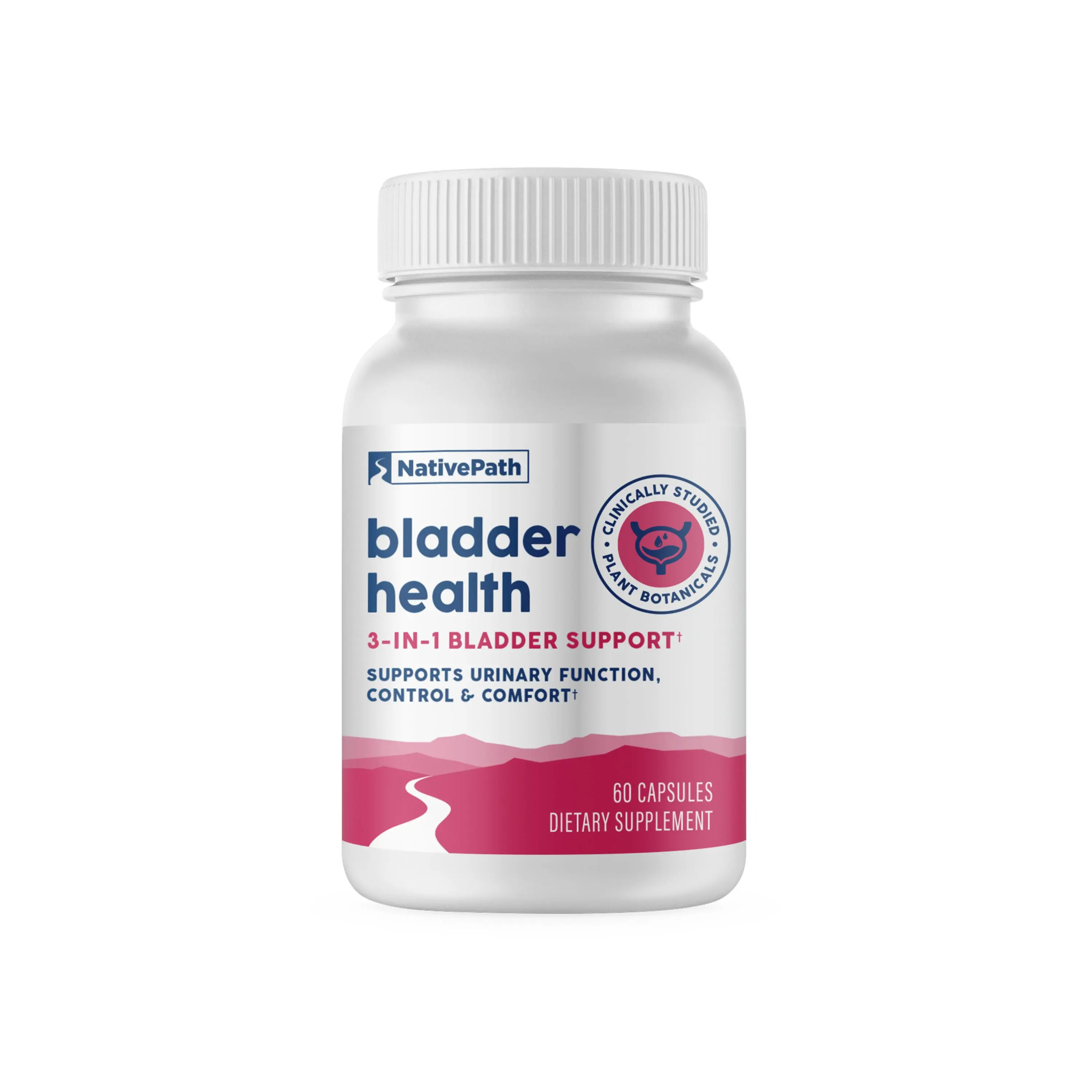 NativePath Bladder Health - Urinary Support Supplement with Cranberry, Horsetail & Crateva - Bladder Control for Men & Women - 60 Capsules