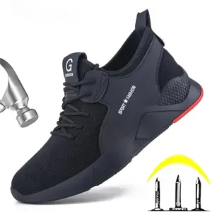 Steel Toe Work Safety Shoes Men Women Work Sneakers Breathable Lightweight Indestructible Shoes Men Safety Shoes