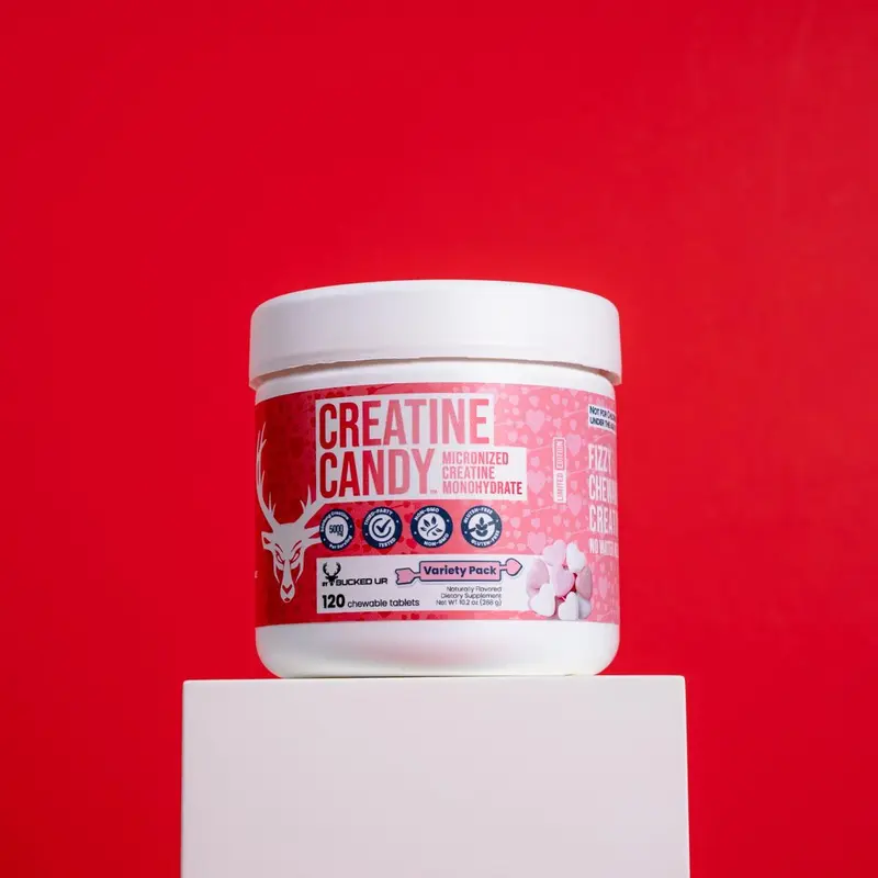 Bucked Up Creatine Candy [120 ct.] High Absorption Creatine Monohydrate Tablets for Bloating-Free Strength & Recovery