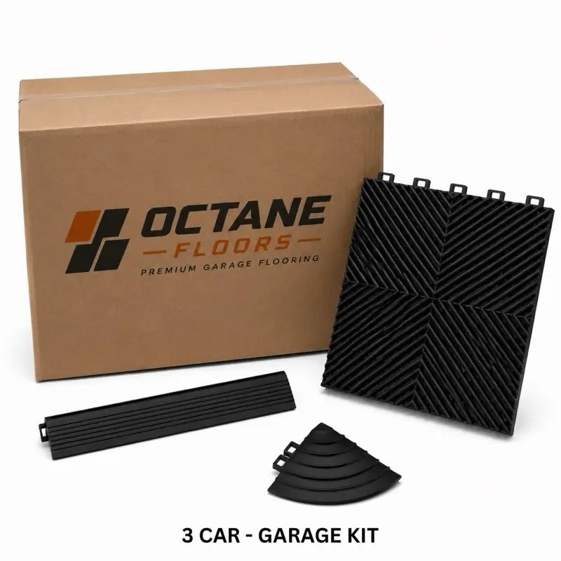 Three car garage- Flowthru interlocking tile Kit