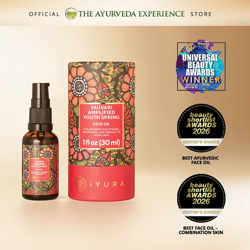 TAE iYURA Yauvari Amplified Youth Spring – Firming Moisturizer with Natural Protein, Vitamin A, B & E – For Plump, Smooth & Intensely Moisturized Skin - 30ml
