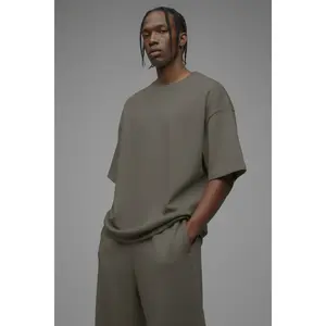 410 Oversized Fleece Tee - Moss Grey