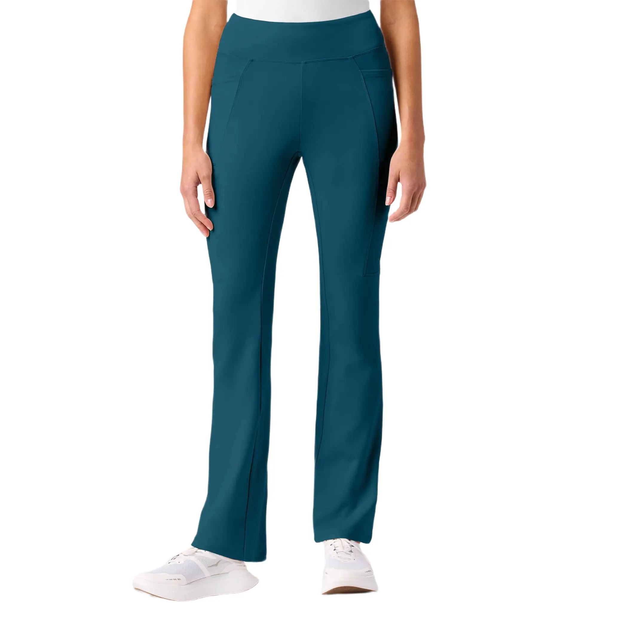 Women's JAANUU Perri UltraSOFT Skinny Fit Scrub Pant - Athleisure Healthcare Workwear, Multi-Size, Pockets, Blue Collection