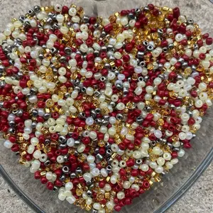 4mm- 6/0 Glass Seed Beads For Jewelry Making,  DIY Waist beads, Bracelet Necklace Earrings- 450 Grams Embroidery Handcrafted