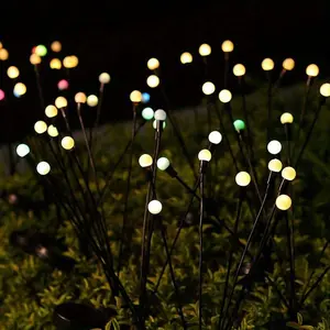 Solar outdoor lights, firefly lights, courtyard lights, ambient lights, garden decoration lights, waterproof lawn lights, automatic