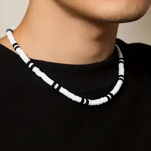 Black/White Puka Necklace