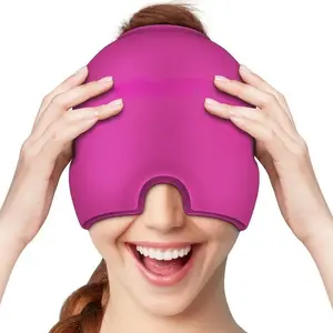 【black friday deals】FDA Approved Migraine Relief Cap - 2-in-1 Hot/Cold Therapy for Headaches & Hangovers, head compression,30 Min Extra Cooling, Black Pack Gel Mask, Purple Eye Coverage Ice Compress Relaxed Comfort