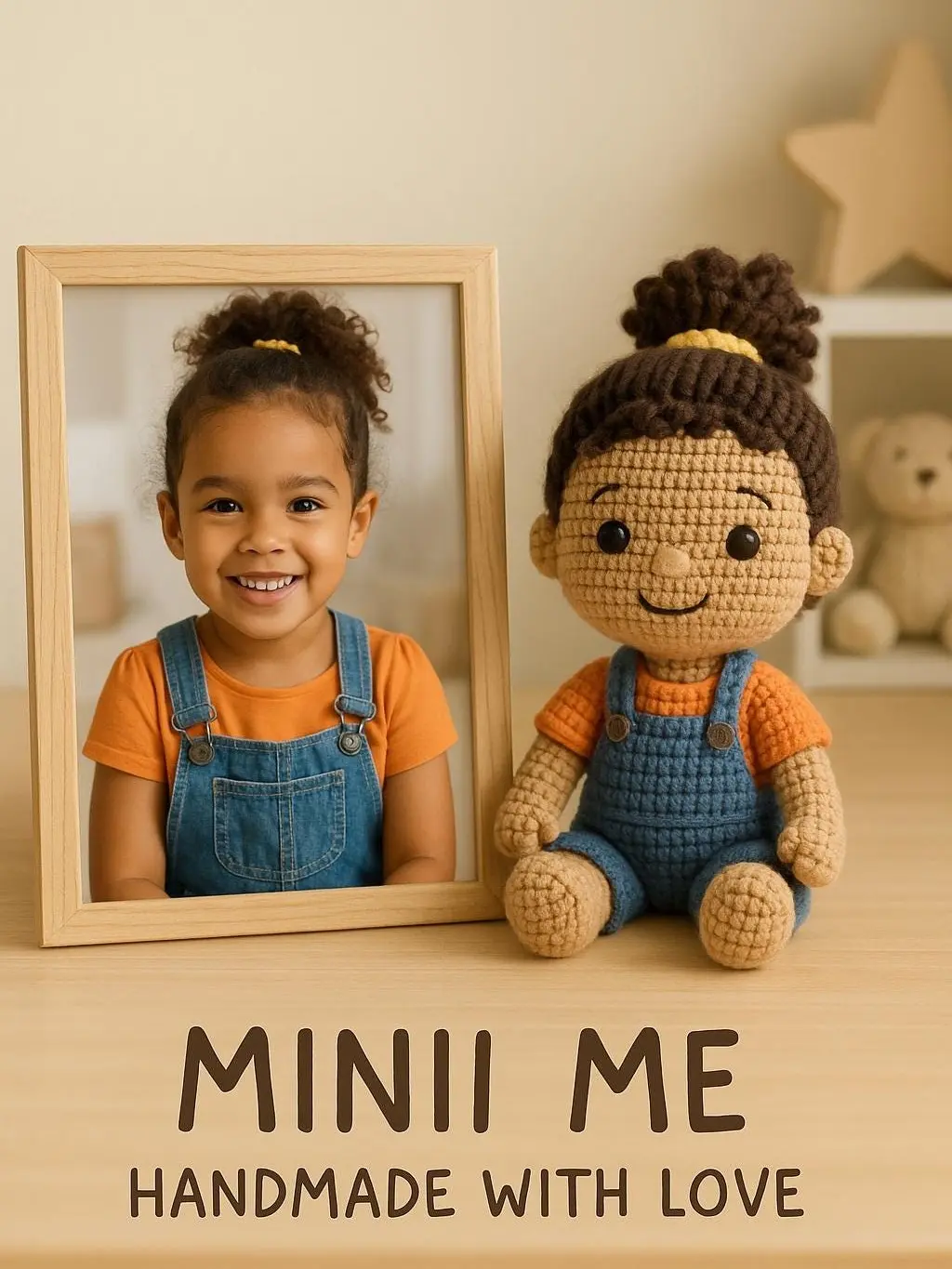 Custom Look Alike Crochet Doll, Personalized Mini Me Doll, Handmade Gift for Kids, Baby Keepsake, Nursery Decor