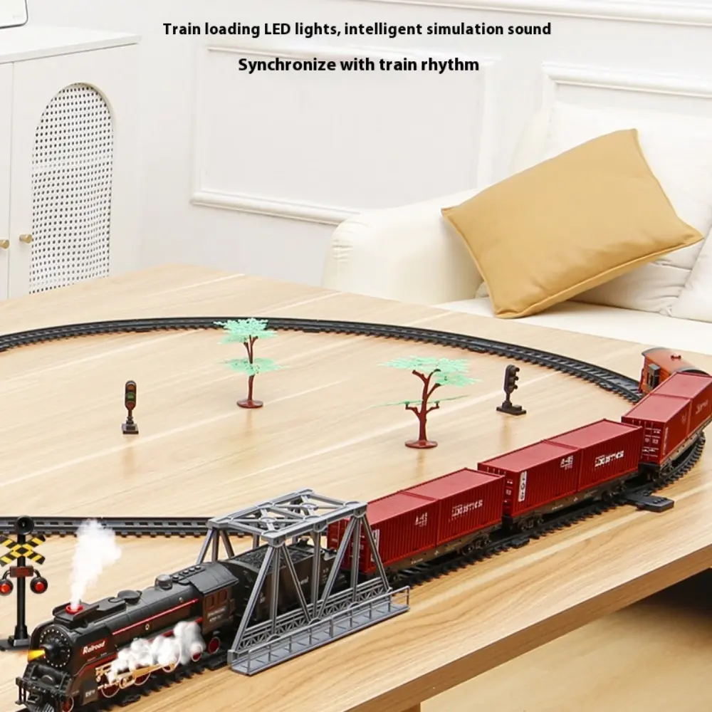 SteamCraft Legacy Steampunk Brass Gears Collector’s Train Set - Realistic Smoke FX, Silent Night Mode, Water Spray Control, Manual Play for Parent-Child Fun - Kid Gift for 1+ Year Boys & Girls