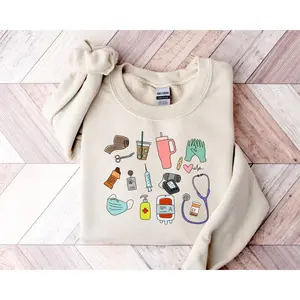 Nurse Sweatshirt, For Work Cute Nurse Shirt Nurse t-shirt Tshirt RN Nurse Shirt Registered Nurse Shirt Nursing School