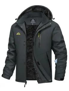 MAGCOMSEN Mens Winter Jacket Ski Snow Waterproof Jackets Warm Fleece Snowboard Coat Parka Raincoats with Multi-Pockets
