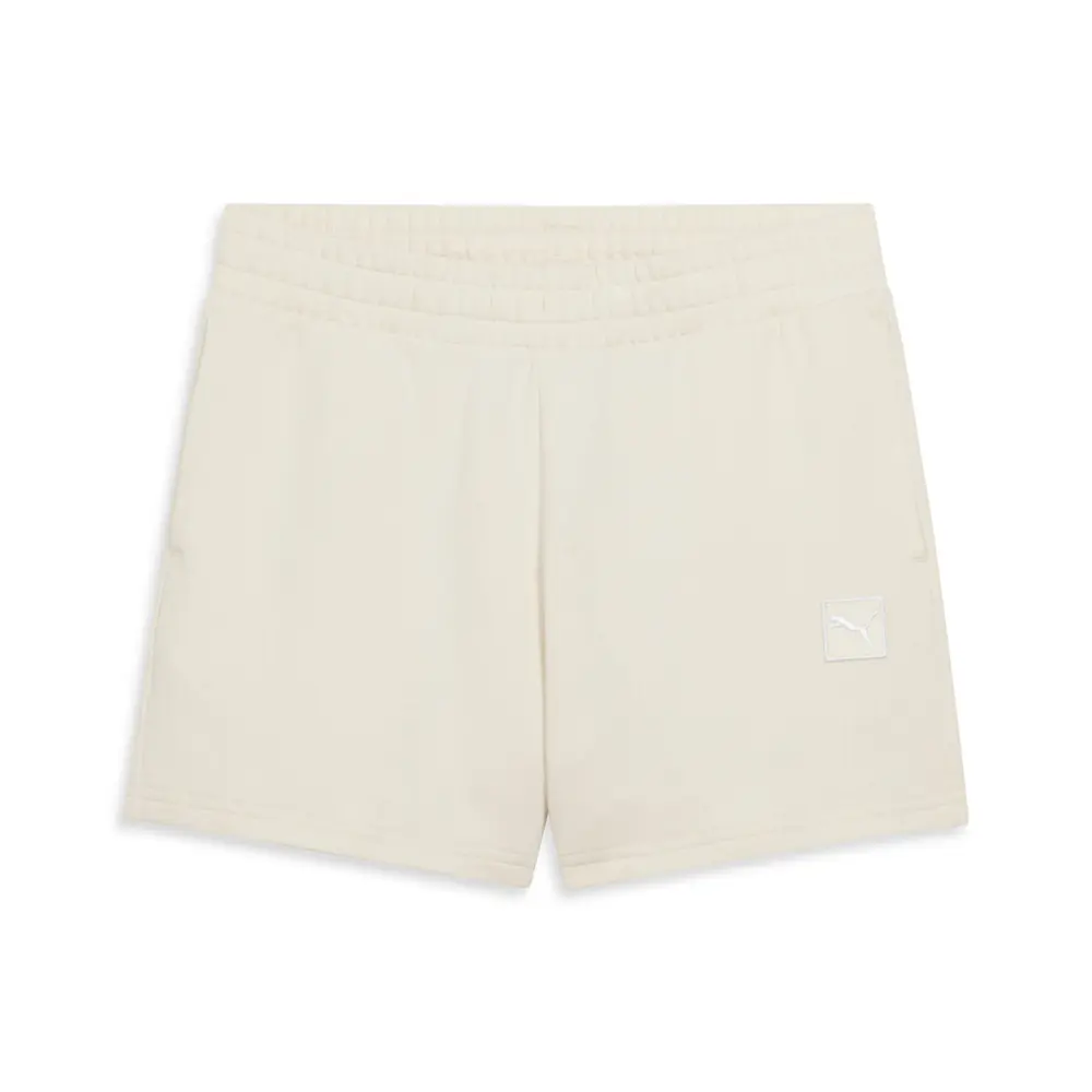 PUMA Womens Essential Elevated Mid-Rise 5 Inch Shorts Casual Bottoms Casual - Beige