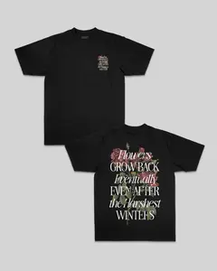 Growth Eventually | Heavyweight Black Graphic Tee