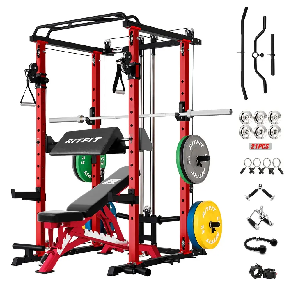 Red Package(Red Bench and 260lbs Plates)