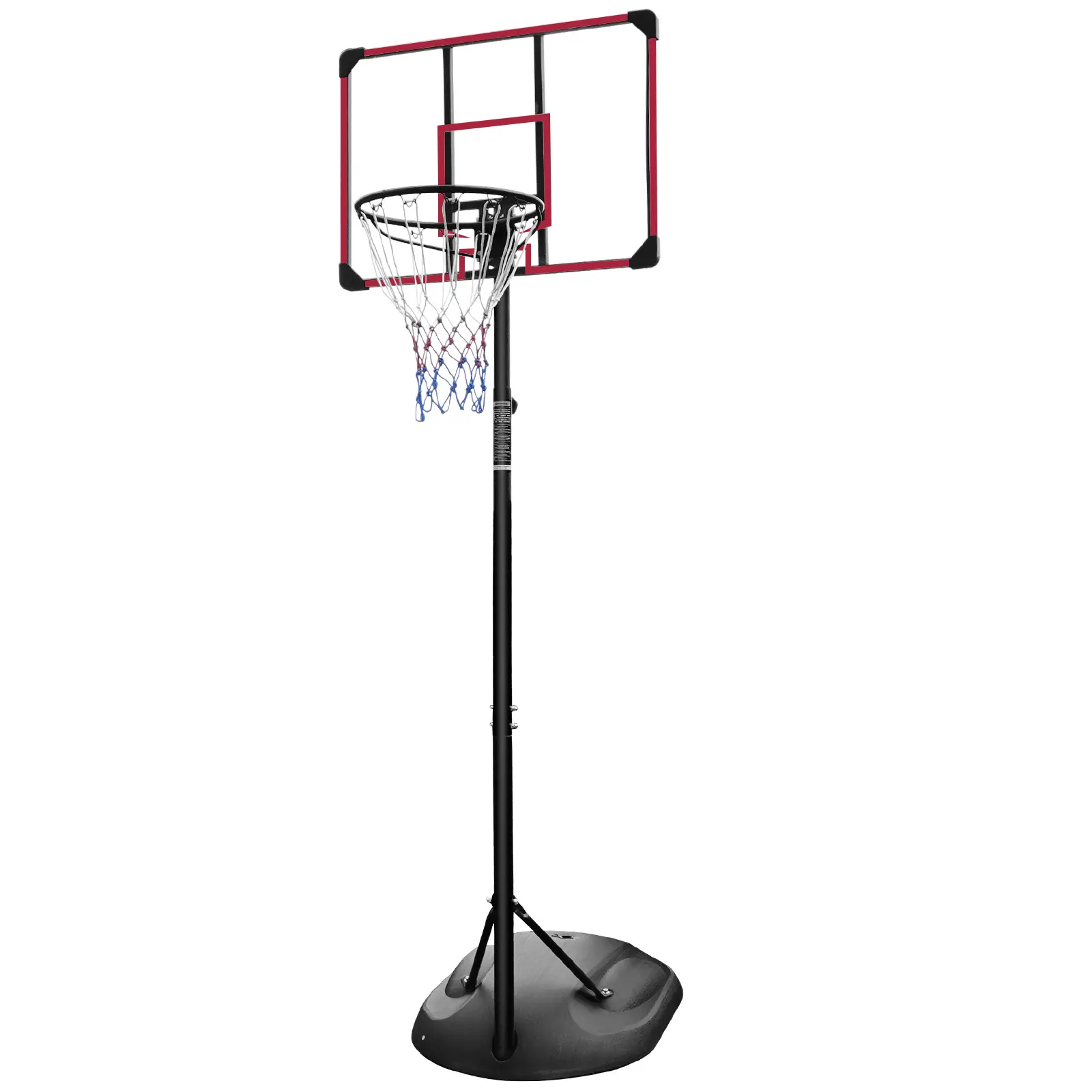 Basketball Hoop System Stand Adjustable Heigh 7.5ft - 9.2ft, Portable Ourdoor & Indoor Basketball Goal with 32 Inch Backboard and Wheels for Youth Adult Use Home Gym Family Exercise Workout Equipment in the Backyard Driveway