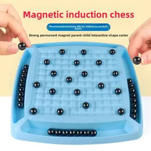 Magnetic Chess Set, Two-Person Magnetic Board Game, Family Interactive Strategy Game, Kids Educational Magnet Table Game, Adults & Children