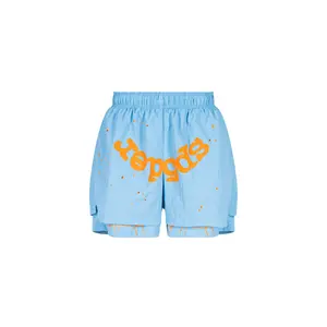 Sp5der OG Web Double Layer Short "Light Blue" SP5der03