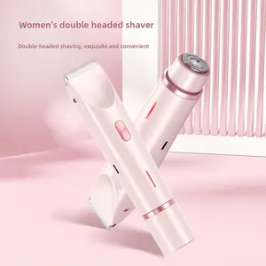 Women's Electric Bikini Trimmer - Painless Silent Pubic Hair Shaver for Sensitive Areas, Waterproof USB Charge Rechargeable Clipper