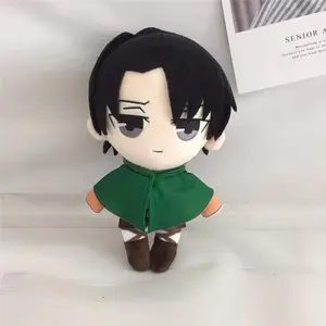Attack On Titan Levi Ackerman Plush Doll Toy Eren Mikasa Ackerman Cute Soft Stuffed Pillow Birthday Gift 20cm