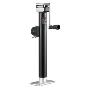 VEVOR Trailer Jack,  5000 lbs Dynamic Load Capacity, Weld-on Pipe-Mount Swivel Trailer Jack with Ergonomic Handle, 15-inch Vertical Travel, Suitable for RV, Horse, Utility, Camping and Yacht Trailers