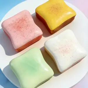 Super Soft Butter Toast Stress Relief Fidget Toy, Sensory Squish Ball, Options, Perfect Birthday Gift, Desk Decor, Party Favor