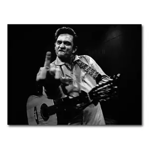 Johnny Cash Flip Off Art