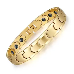 bracelet 10MM Simple Stainless Steel Permanent Magnet Magnetic Titanium Steel Personalized Fashion Bracelet for Men Women