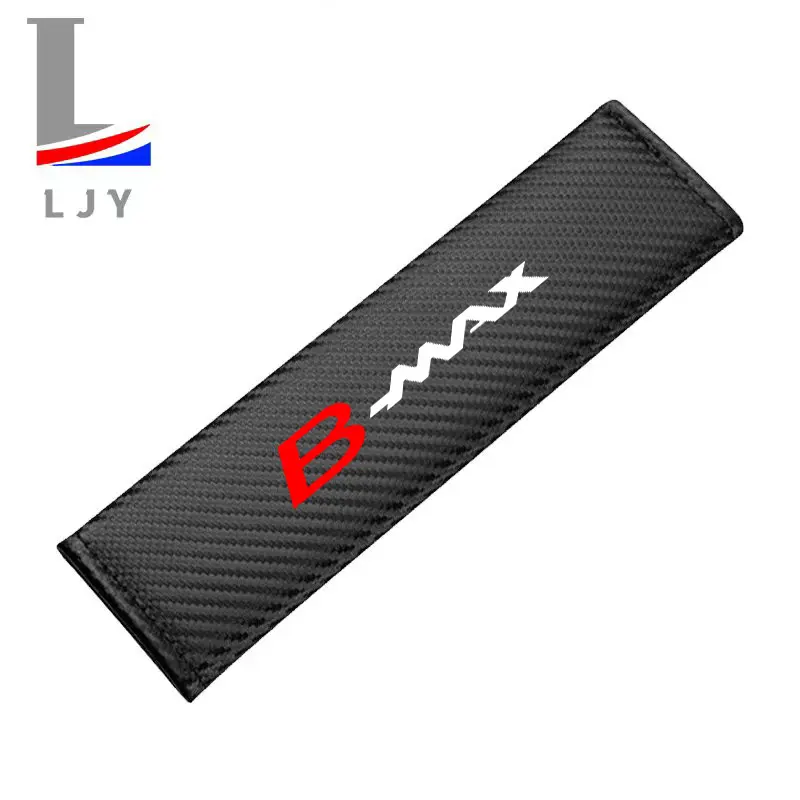 Carbon Fiber Stripe Seat Belt Shoulder Pads for Ford Abc Max, Easy to Install, Removable and Washable, Perfect for Comfort and Protection