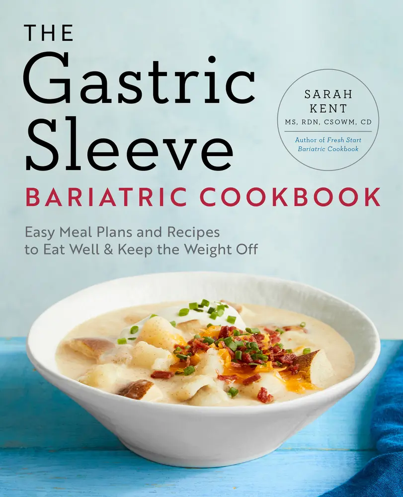 USED Book - The Gastric Sleeve Bariatric Cookbook: Easy Meal Plans, Recipes for Eating Well & Weight Loss by Sarah Kent, MS Rdn CD (Callisto, Paperback, 210 Pages, 1.19lb, Cheesy Broccoli Soup, Cooking Tips and Tricks) - English, Healthy, Softcover